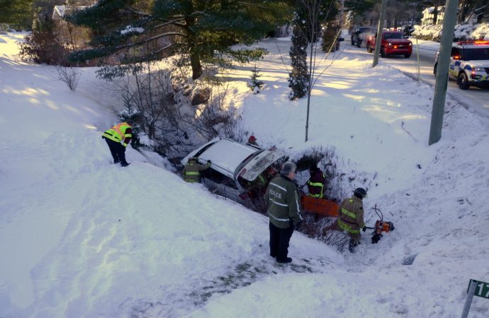 Accident à Saint-Lucien dans le 9e rang et Route des Rivières 