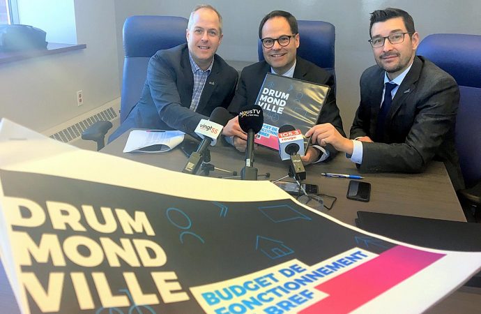 Teinté de sa planification stratégique 2017-2022: La Ville de Drummondville dépose le budget de fonctionnement 2019 atteignant 118,9 M$