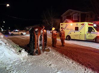Un accident inusité dans un quartier résidentiel de Drummondville