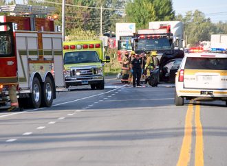 Violente collision entre deux véhicules route 139 à Saint-Nicéphore