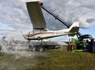 Un avion fait une sortie de piste à l’aéroport de Drummondville