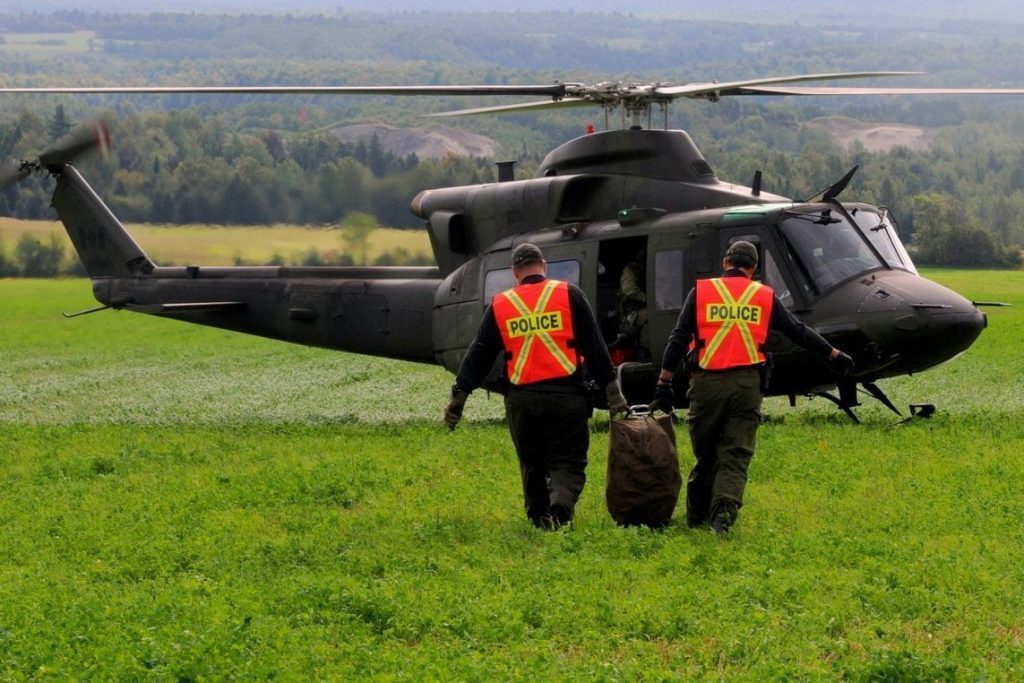 Hélicoptère de la SQ à Montréal, Une opération pour « retrouver une  certaine quiétude » près des parcs