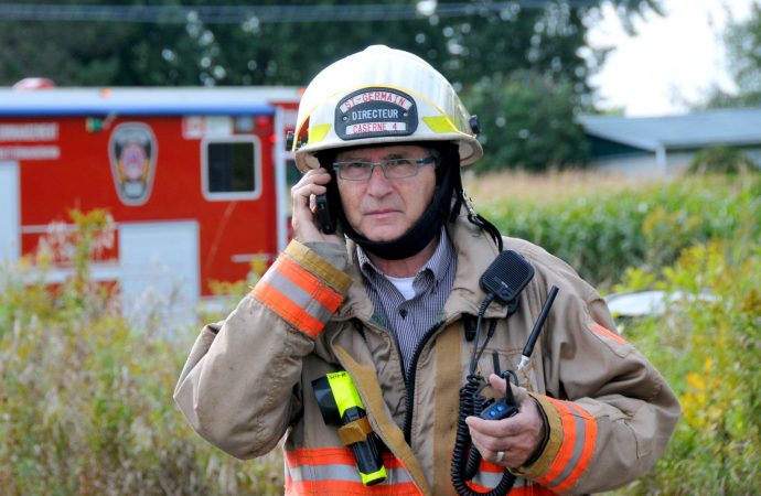 Gilles Pinard, directeur du Service incendie de Saint-Germain-de-Grantham, sonne l’heure de la retraite