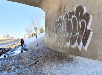 Vague de graffitis à Drummondville, la Sûreté du Québec a procédé à l’arrestation d’un suspect