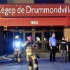 Intervention des pompiers de Drummondville au Cégep de Drummondville