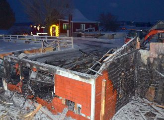 Incendie de garage à Saint-Germain-de-Grantham