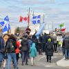 Manifestation contre les mesures sanitaires et constats d’infraction à Drummondville