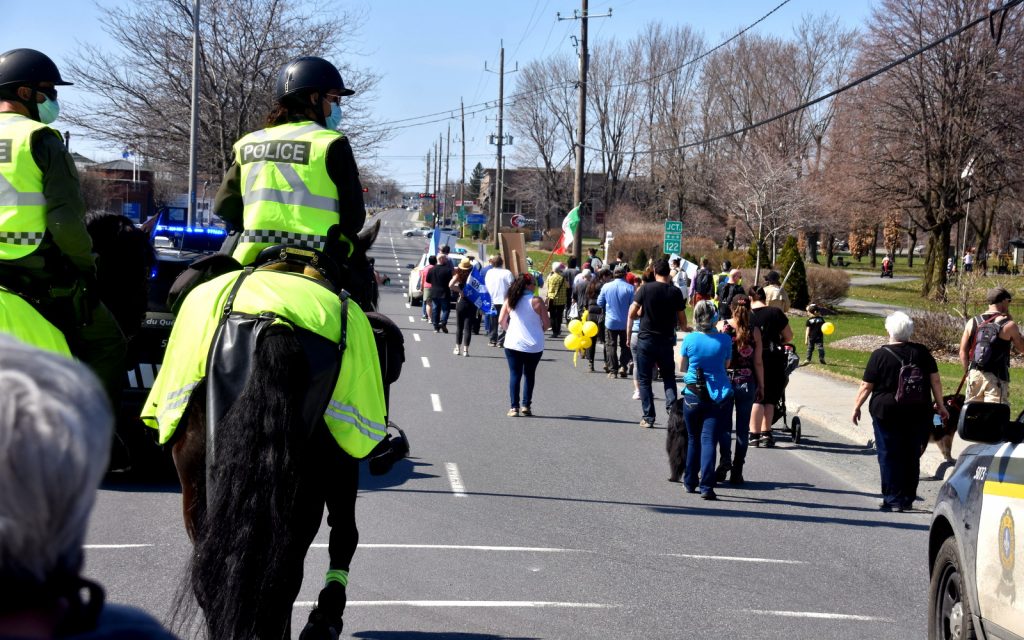 Manif Drumond Covid19 @ Crédit photo Eric Beaupré Vingt55