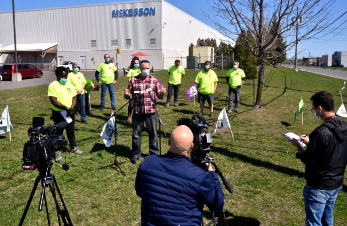 Écart salarial et lenteur dans les négociations ‘’du mépris inacceptable’’ dénonce les travailleurs de McKesson de Drummondville