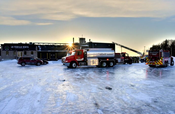 Début d’incendie à la Feuille Verte de Saint-Cyrille-de-Wendover