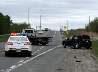 Violent accident à l’angle de la 55 et de la 139