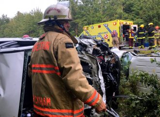 3 blessés, dont 1 grave dans une violente collision à Wickham