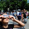 300 Drummondvillois ont regardé l’éclipse au centre-ville