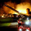 Violent incendie de ferme à Sainte-Brigitte-des-Saults