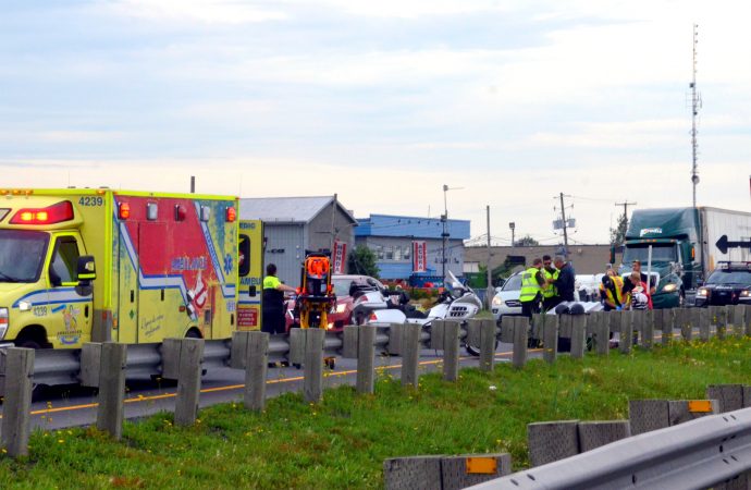Un accident causé par un geste téméraire et illégal sur l’autoroute 20
