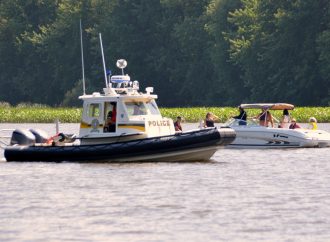 Les patrouilleurs nautiques de la Sûreté du Québec présents sur la rivière Saint-François
