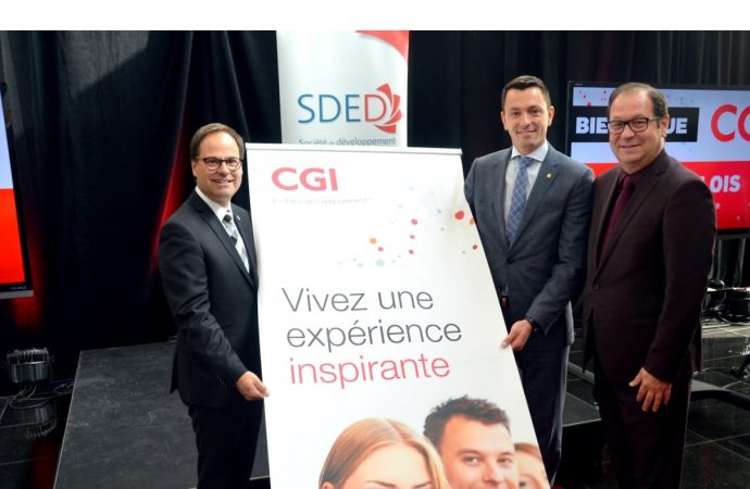 Transformation numérique et innovation: 300 emplois créés en haute technologie-CGI s’implante à Drummondville