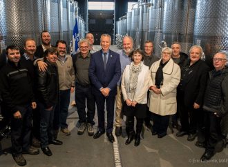 Le ministre André Lamontagne annonce la Nouvelle indication géographique protégée «Vin du Québec»