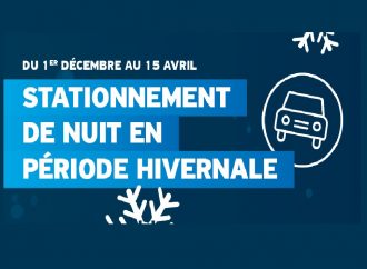 Règles sur le stationnement de nuit dans les rues et stationnements publics de Drummondville dès le 1er décembre
