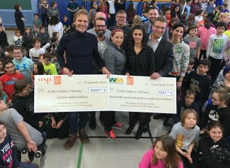 Pierre Lavoie en visite à l’école Frédéric-Tétreau
