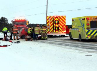 Cinq blessés dans un accident sur la route 122 à Sainte-Clotilde-de-Horton