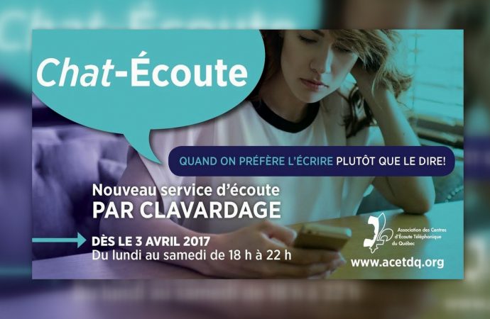 « Chat-Écoute » Parfois il est plus facile d’écrire que de parler – Vingt55