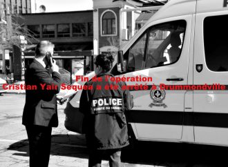 Opération policière des crimes majeurs Cristian Yair Sequea a été arrêté à Drummondville