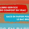 La Ville de Drummondville invite les citoyens à se procurer du compost en vrac et des sacs en papier pour les bacs bruns