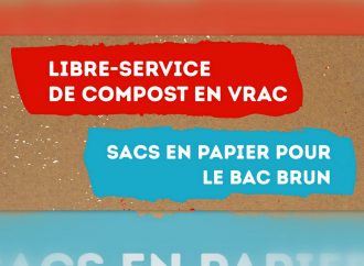 La Ville de Drummondville invite les citoyens à se procurer du compost en vrac et des sacs en papier pour les bacs bruns