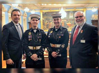 Le député Sébastien Schneeberger souligne le 50e anniversaire du Corps de cadets de la Marine de Drummondville