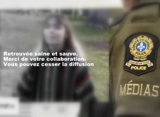Retrouvée – La Sûreté du Québec confirme que  Charlotte Guévin 16 ans, a été retrouvée saine et sauve