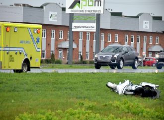 Accident de motocyclette sur l’autoroute 20 ouest près de Drummondville