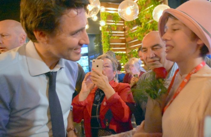 Justin Trudeau marque un arrêt significatif à Drummondville