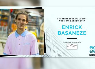 L’étudiant Drummondvillois Enrick Basaneze nommé ‘’Entrepreneur du mois’’ de l’ACEE du Québec