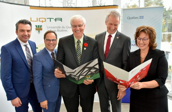 Annonce et investissement majeur pour la construction d’un nouveau pavillon au campus de l’UQTR à Drummondville