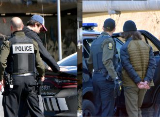 Les policiers de la Sûreté du Québec procèdent à l’arrestation de deux graffiteurs à Drummondville