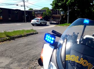 Opération de la SQ et des contrôleurs routiers du Québec à Drummondville