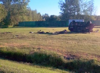 Violente embardée pour un conducteur de 18 ans sur le 7e rang à Wickham