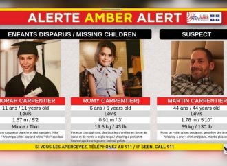 Alerte Amber : La Sûreté du Québec a déclenché une alerte Amber afin de retrouver le plus rapidement possible deux fillettes de Lévis
