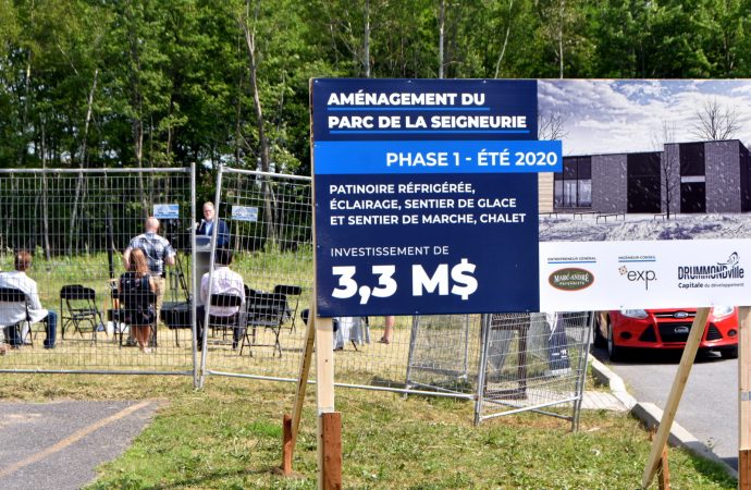 Parc de la Seigneurie : Pelletée de terre pour un parc phare à Drummondville