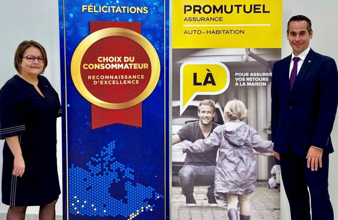 Promutuel Assurance Centre-Sud est lauréate du Prix du Choix du Consommateur 2020 dans sa catégorie