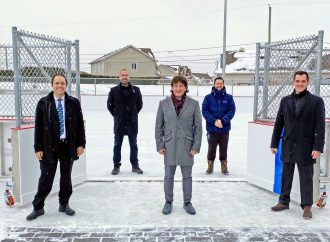 Inauguration de la deuxième patinoire extérieure réfrigérée dans le Parc de la Seigneurie à Drummondville