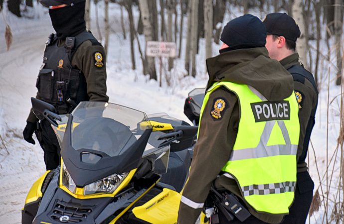 Opération nationale concertée : Présence policière et sensibilisation sur les sentiers de motoneige
