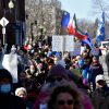 Manifestation mondiale pour la liberté – Près d&rsquo;une centaine de manifestants présents à Drummondville