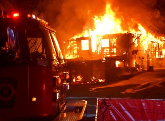 Un incendie majeur a complètement détruit une résidence à Drummondville