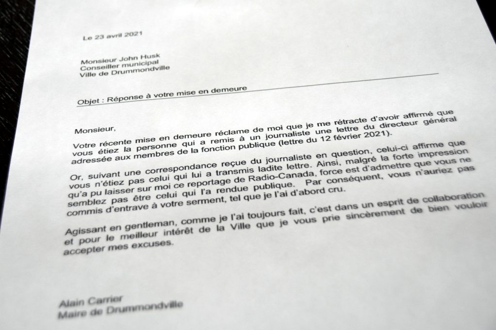 Lettre de rétractation @ Crédit photo Eric Beaupré Vingt55
