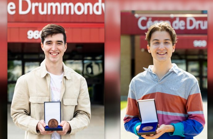 Deux étudiants du Cégep de Drummondville reçoivent la Médaille du Lieutenant-gouverneur pour la jeunesse