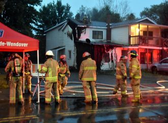 Incendie dans un immeuble à logements à Saint-Cyrille-de-Wendover