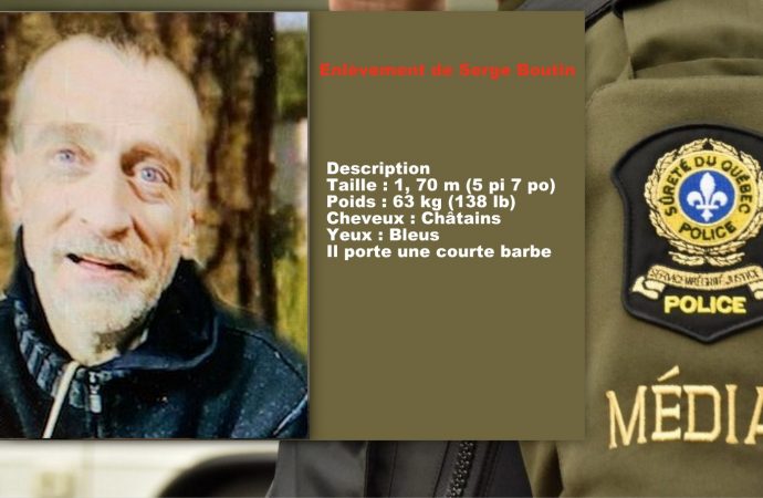 Enlèvement de Serge Boutin : le quinquagénaire disparu n’est toujours pas localisé