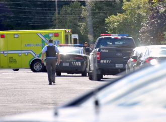 Important déploiement policier sur la rue Comeau à Drummondville